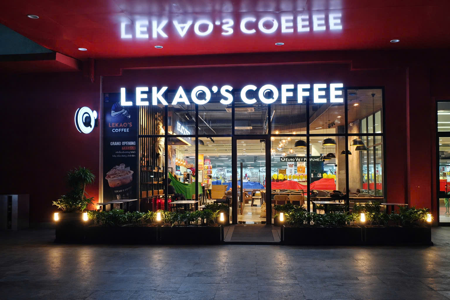 thiết kế quán cà phê đẹp lekao mỹ tho