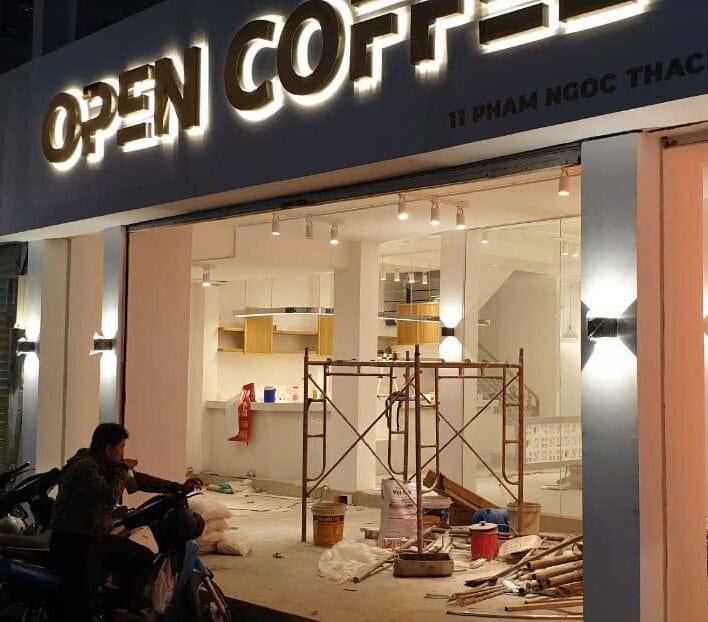 thiet ke thi cong quán cà phê đẹp quận 3, open coffee phạm ngọc thạch