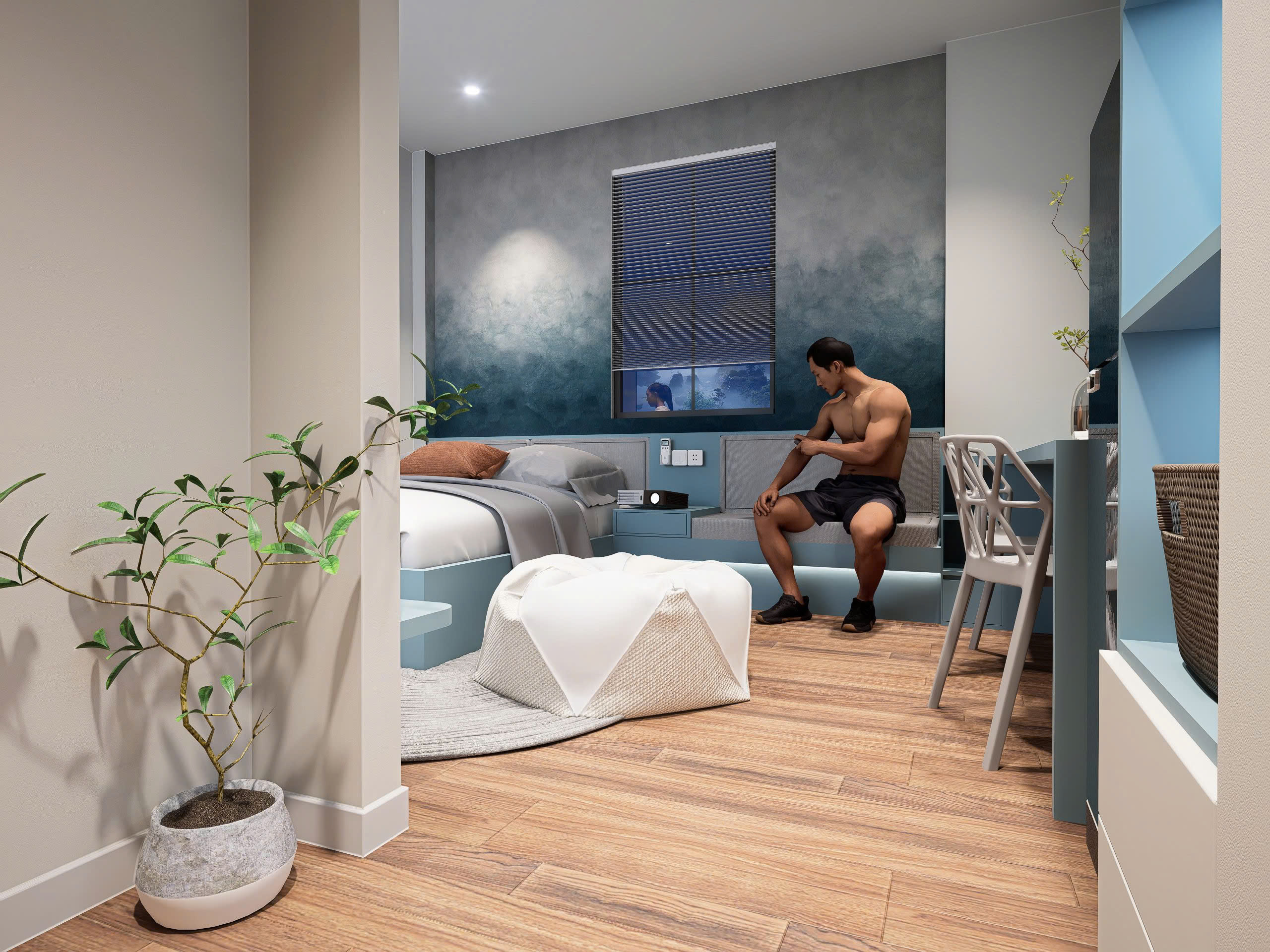 Trang chủ 13 thiết kế thi công homestay đẹp quận 10, quinn homestay 623/4 cách mạng tháng tám