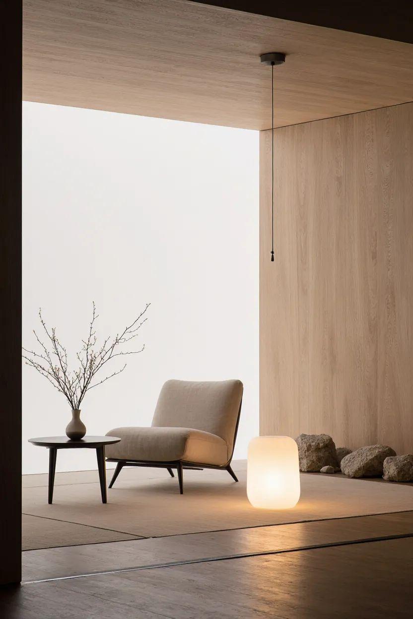 thiết kế nội thất phong cách japandi scandinavian